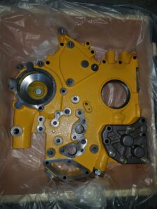 Tapa bomba de aceite - motor Caterpillar 3066 - excavadora Caterpillar 320C